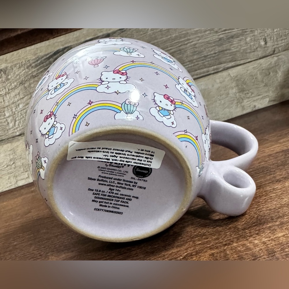 Super Cute Hello Kitty Love Ceramic Mug 15.9oz - NEW - Picture 5 of 5
